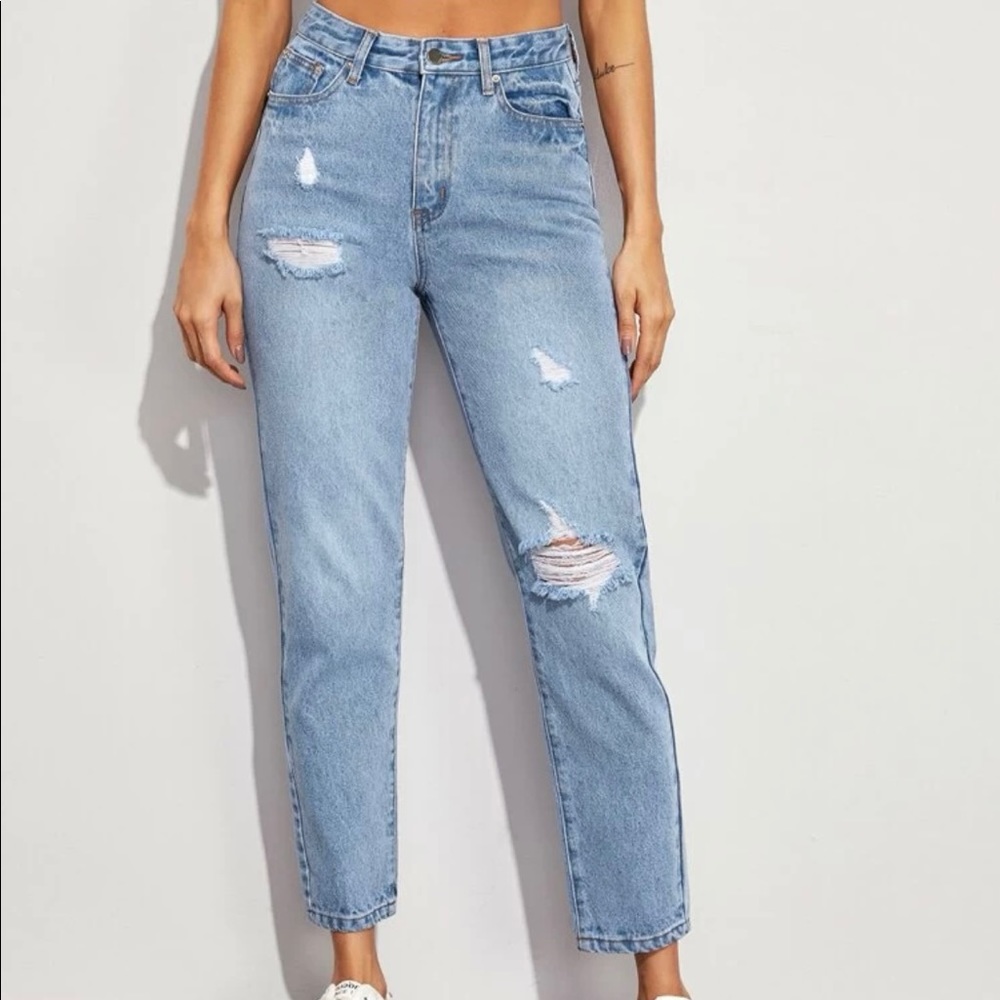High rise mom jeans